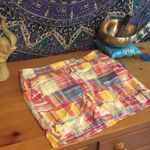 J Crew plaid Golf skirt. 100% cotton
